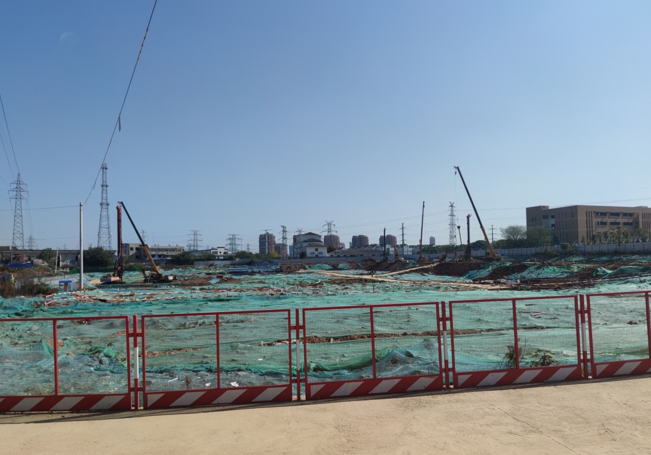 20230201112446686 盘城镇街经济合用房项目桩基工程落成
